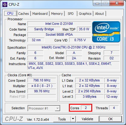 2 CPUs in CPU-Z