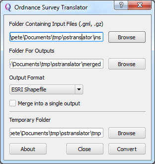 Ordnance Survey Translator Plugin