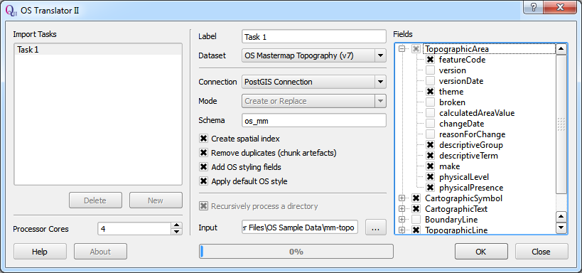 OS Translator II - Load OS MasterMap into PostGIS quickly, easily and for free